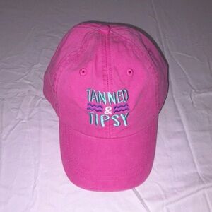 Adams Pink Baseball Cap unisex Adjustable One Size ‘Tanned & Tipsy'